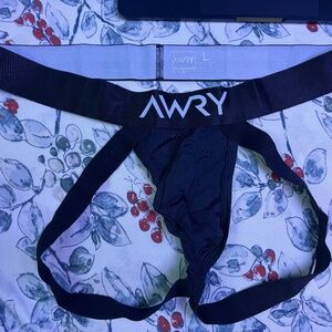Awry LARGE Apex Jockstrap BLACK NWOT